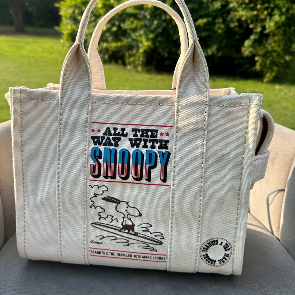 Marc Jacobs X Peanuts The Tote Bag Canvas NWT